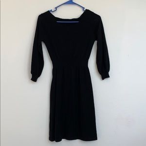 GUC BCBG black off shoulder sweater dress